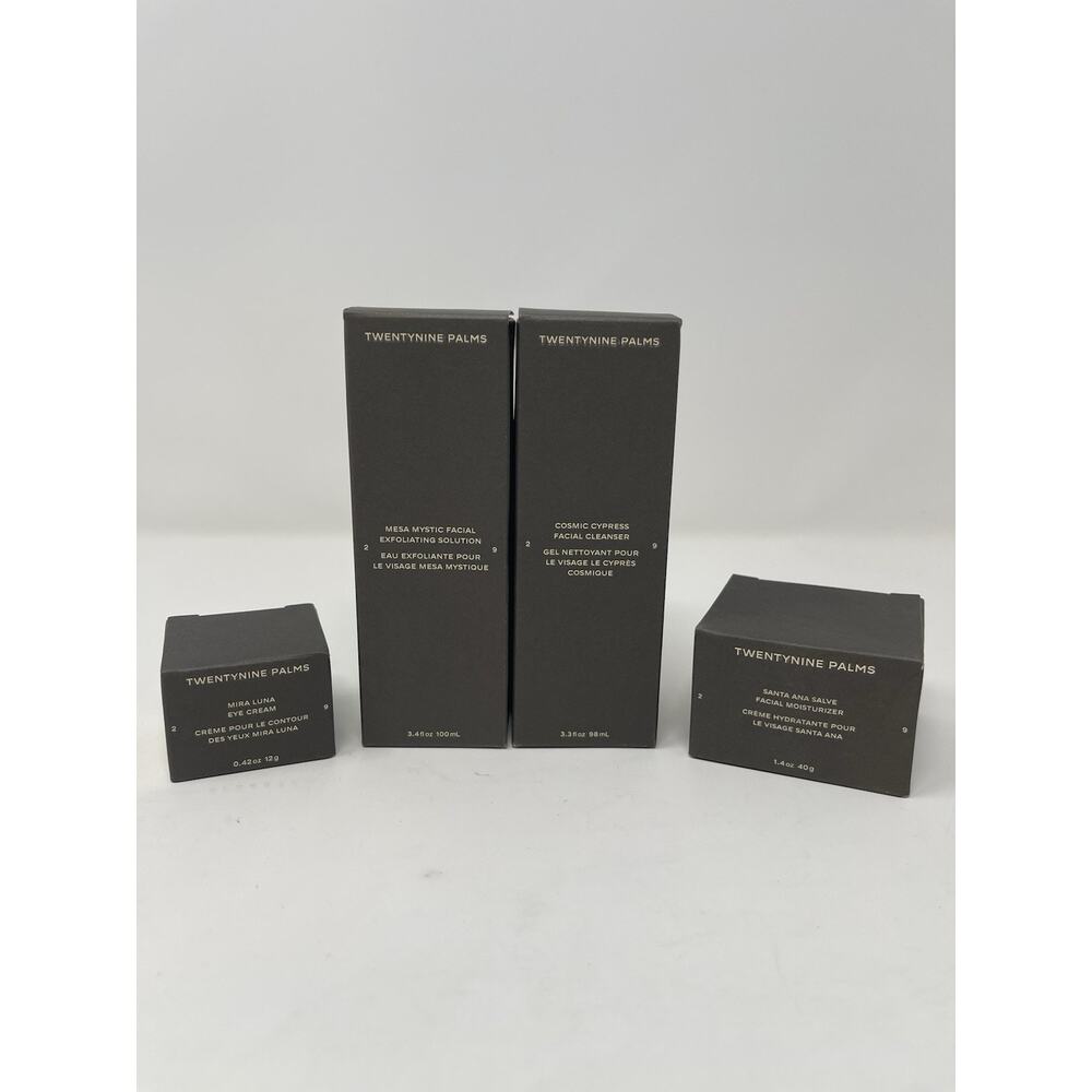 Twentynine Palms Facial Cleanser, Eye Cream, Facial Exfoliating, Facial Moisture